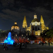Cathedral of Guadalajara at night